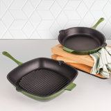 BergHOFF Neo 2Pc Cast Iron Cookware Set with Fry Pan and Grill Pan Set