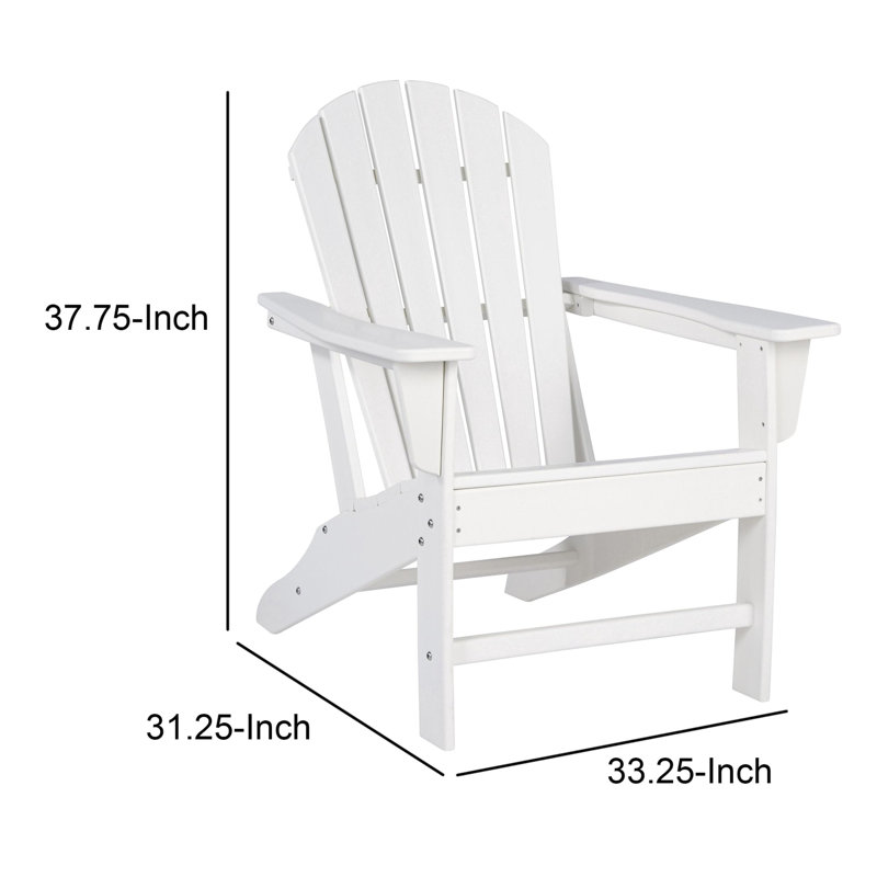 Christan Outdoor Adirondack Chair, White