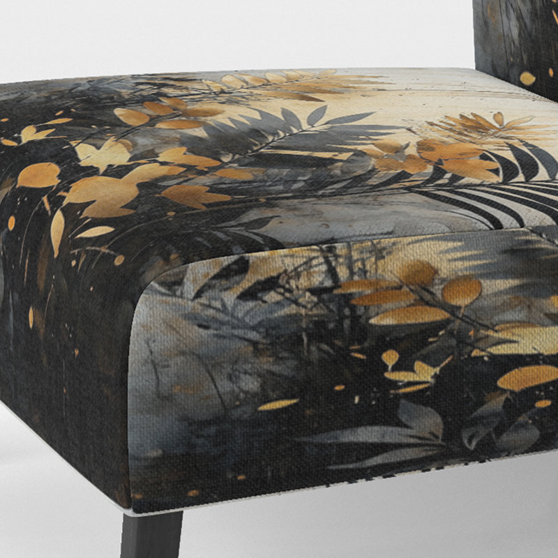 Upholstered Accent Chair, Slipper Armless