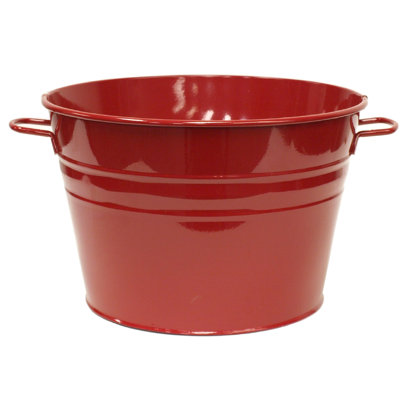 Enameled Galvanized Steel Planter / Beverage Tub.