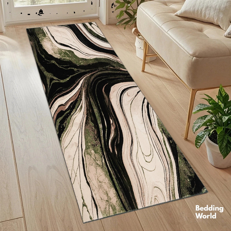 Abstract Area Rug, Runner 60 x 300 cm
