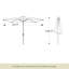 Lochala 78'' x 120'' Rectangular Lighted Tilt Market Umbrella-2084984844