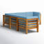 Canapé modulaire d'extérieur 30,25 po avec coussins-1188782834