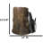 Rustic Western Cow Skull Wagon Wheel By Tree Trunk Decorative Planter Or Vase