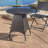 Patio Bistro Table - Resin & Metal, 24.99" Square, 28.11" Tall, Brown Multi Design Versatile Outdoor , Metal Base, 24.99in X 28.11in,