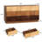 9 - Drawer 65"W Contrasting Colors Solid Wood Dresser