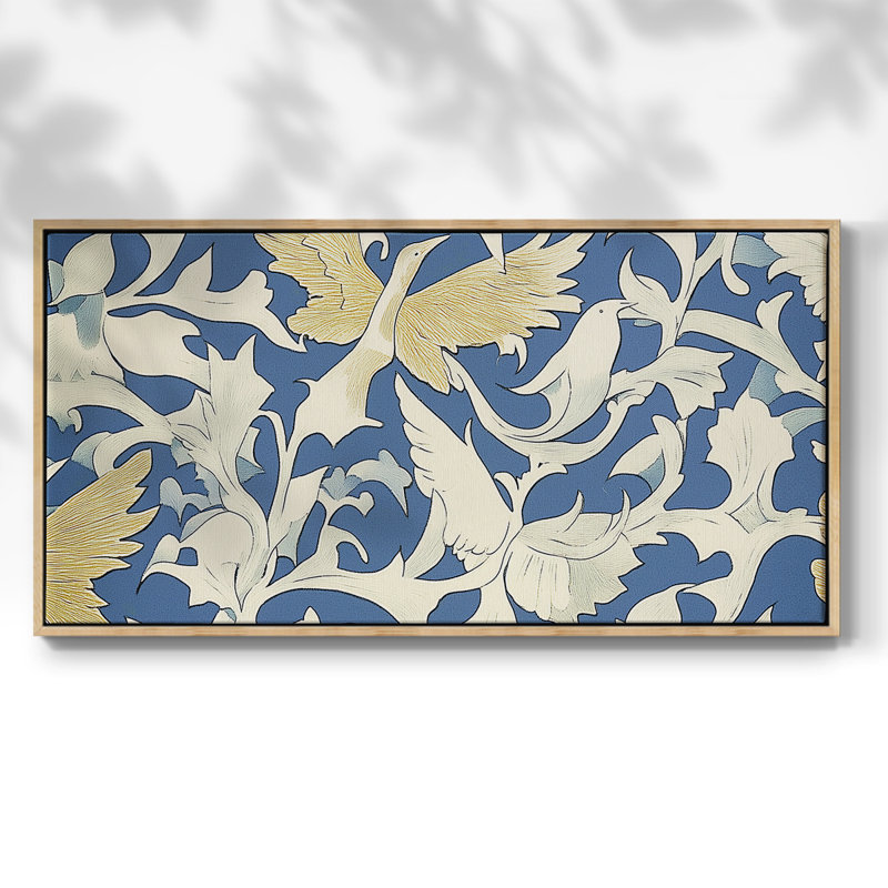 Abstrait, série III, toile tendue avec châssis, prêt à accrocher, H 25 po x l 49 po, Naturel