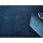 Tovello Modern Handmade Silky Nylon Navy Area Rug-935450996