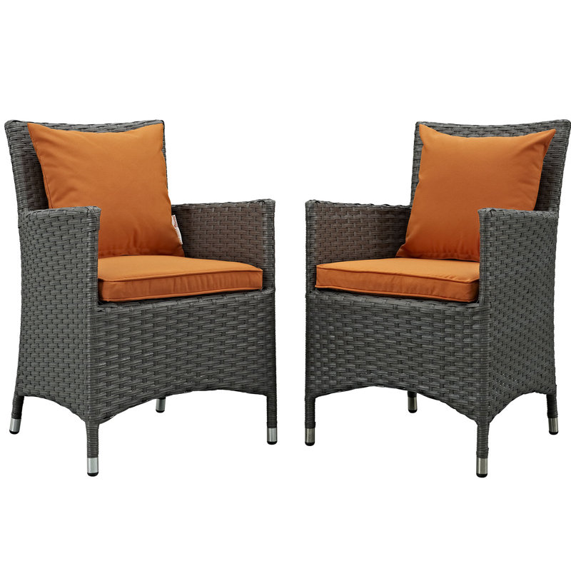Chaise de patio avec coussin Modway, Toile Sunbrella® toscan