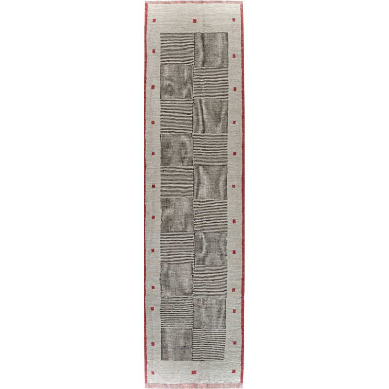 One-of-a-Kind Runner 3' X 12' New Age Runner Wool Area Rug in