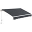 Auvent de terrasse rétractable en polyester Outsunny-98552288-98552289