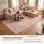 Tapis Meadow traditionnel à médaillon, style persan, gris crème, ivoire, beige, rose, lavable à la machine, antidérapant, à poils courts, pour l'intérieur et l'extérieur, adapté aux animaux domestiques, idéal pour le salon, la chambre, la salle à manger, l'entrée, le couloir ou le bureau.-1582206027