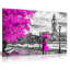 London Oil Painting Artwork Reproduction Big Ben - Wrapped Canvas Print-70936502-70936499