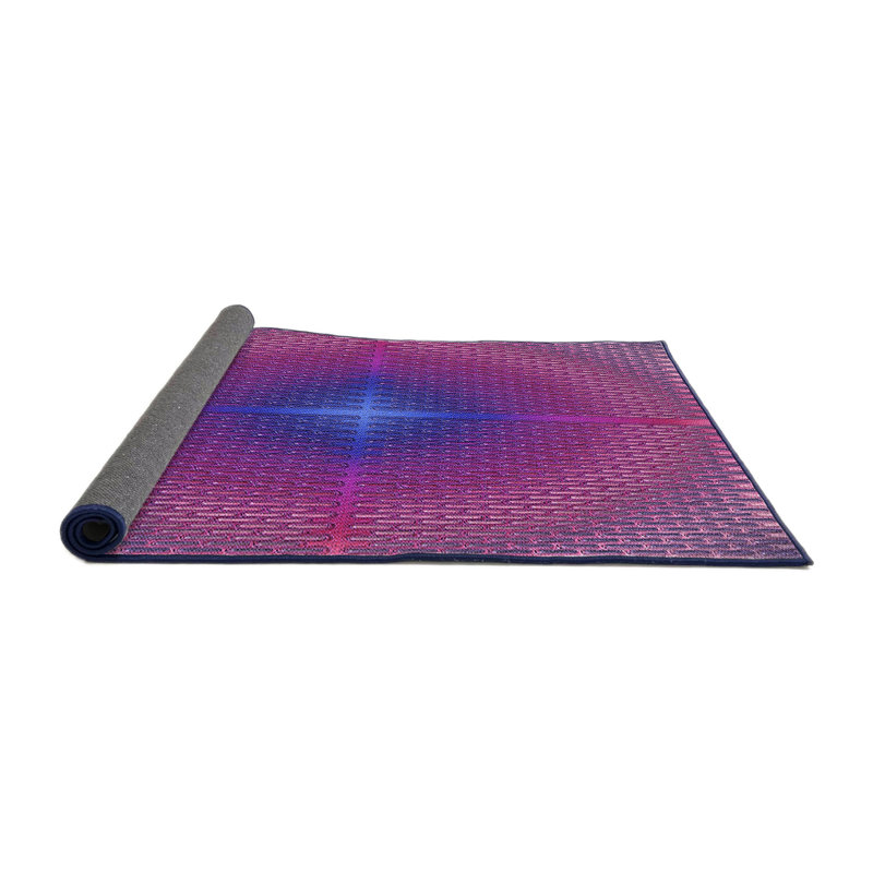 Tapis mauve / rose, Rond 8 pi