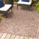 Truman Bohemian Medallion Textured Weave Red/Taupe Indoor/Outdoor Rug