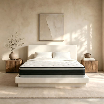 36cm Medium Hybrid Sprung Mattress In A Box Pillow Top 3000 Mattresses