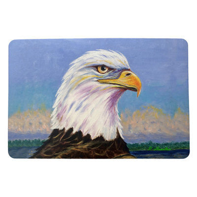 Tapis d'extérieur antidérapant Caruso Eagle Portrait 26 po x 18 po