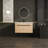 Oak 36 Inch Bathroom Vanity With Resin Countertop Sink,  2 Doors Bathroom Cabinet Set-2069349904-2069349907