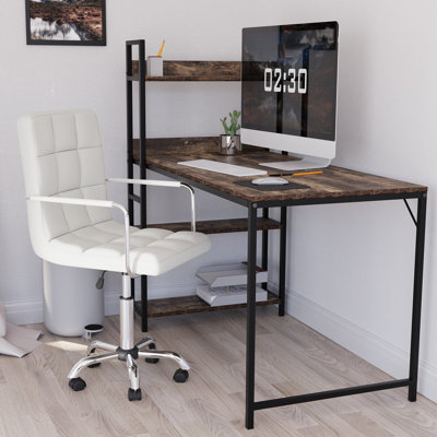 Office Desk Chair With Arms, Adjustable, Swivel, Comfortable Desk Chair, UKFR Certified
