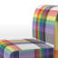 Fauteuil de chambre rembourré Rainbow Tartan