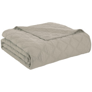 Anne Klein 100% Cotton Diamond 3-Piece Quilt Set