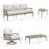 Lamando 5 - Person Patio Aluminum Swivel Conversation Set With Olefin Cushions