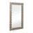 Braeli Wall Mirror Resin Wood Glass Modern Chevron Frame 24x1x36 Inch Gray White Decorative Accent for Home Office Bedroom Living Room