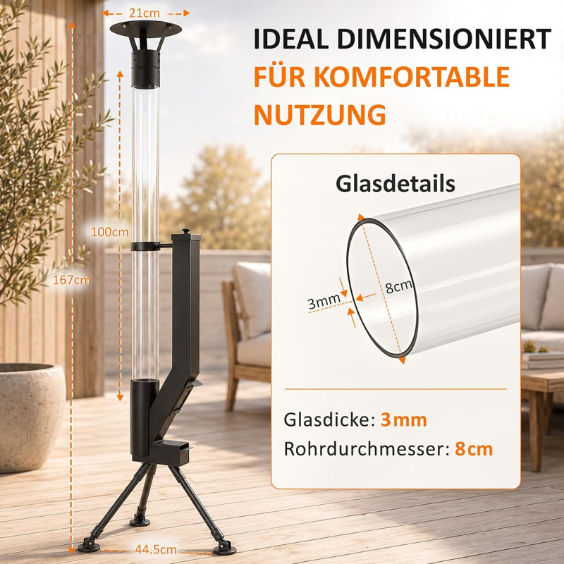 Tripod Pellet Space Heater