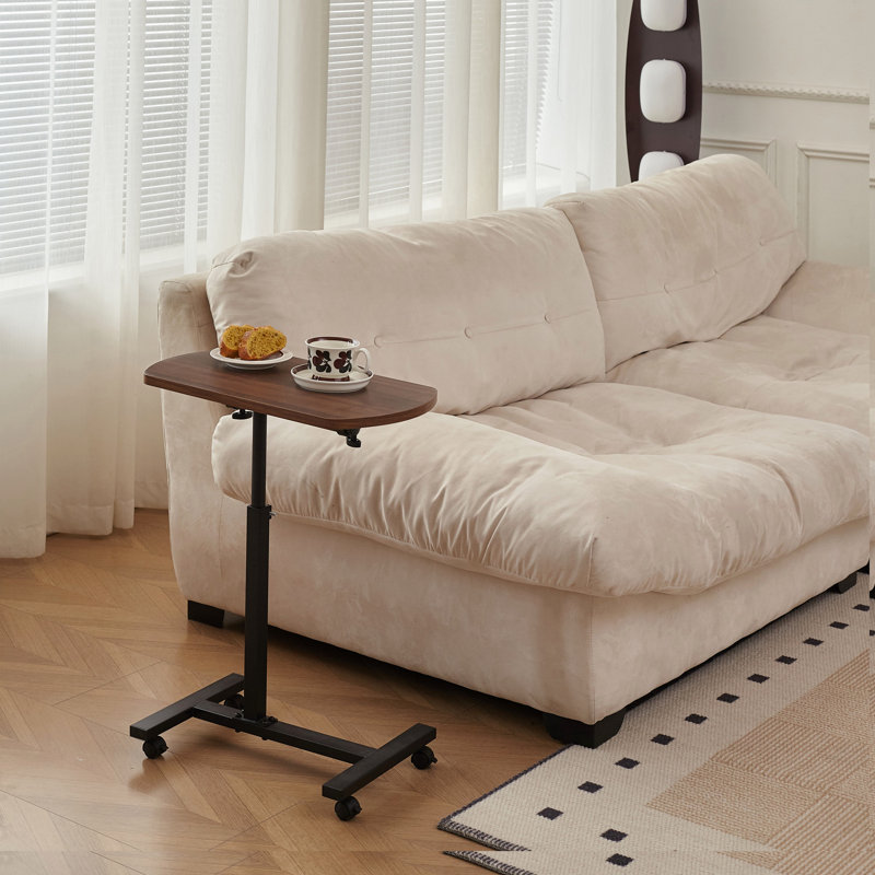 Table à hauteur réglable en forme de C, support pour ordinateur portable