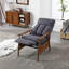 Fauteuil avec cadre en bois-1860464459