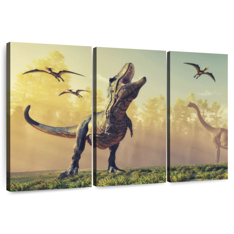 Dinosaur Park, 20" H x 33" W