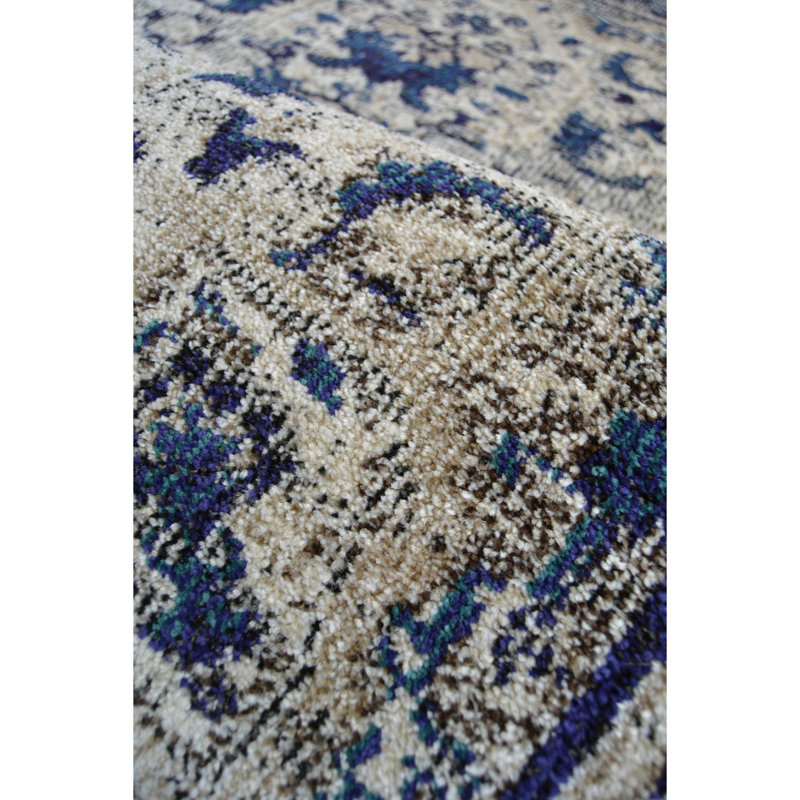 Villa Traditional Blue Rug, Rectangle 160 x 230 cm