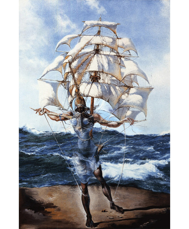 Le bateau, c.1943, H 24 po x l 16 po