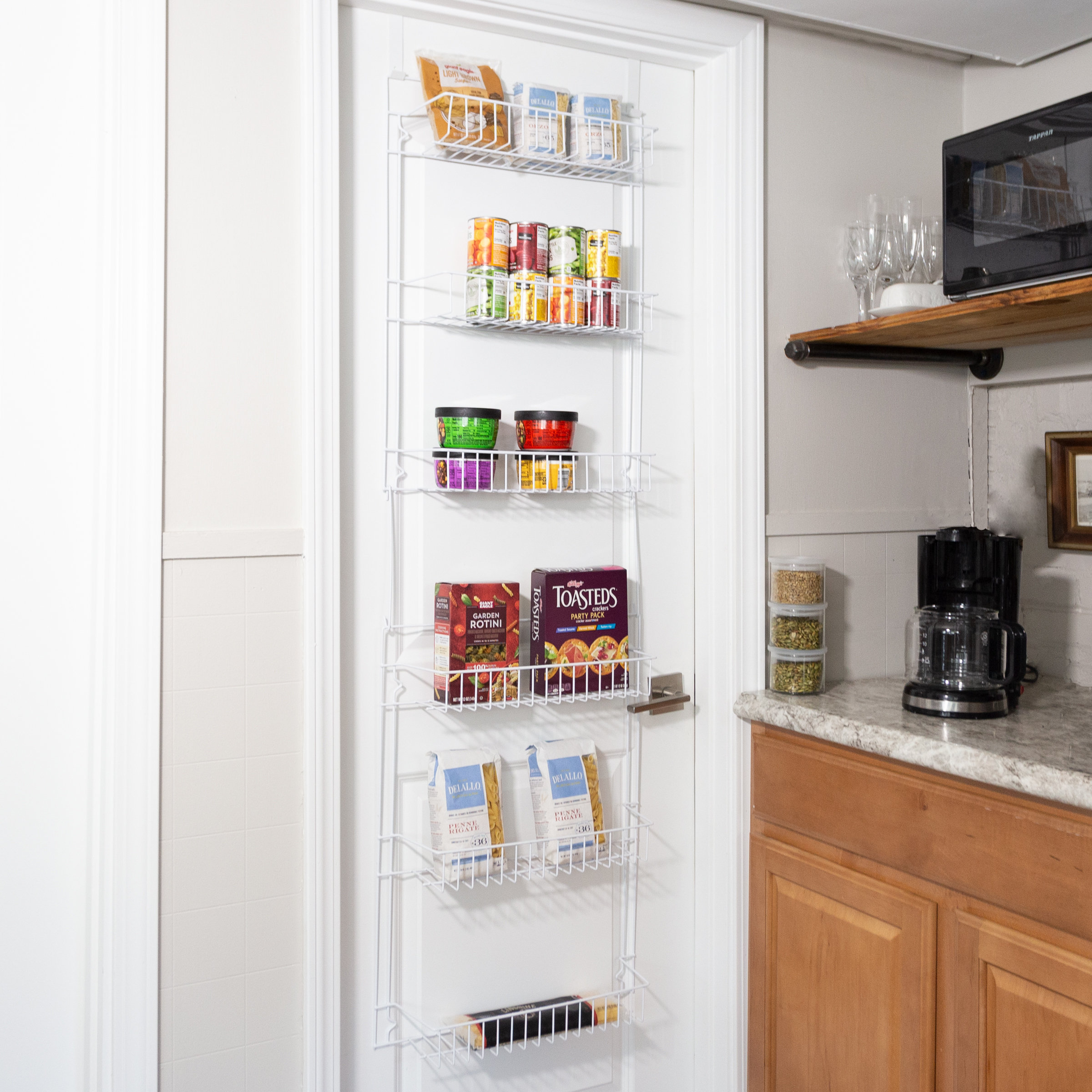 Lavish Home 6-Tier Over the Door Organizer - Adjustable Pantry Rack for Kitchen Storage and Organization & Reviews | Wayfair