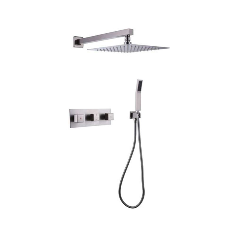 Ensemble de pomme de douche à DEL Sita avec commandes de pluie et thermostatiques Platinum