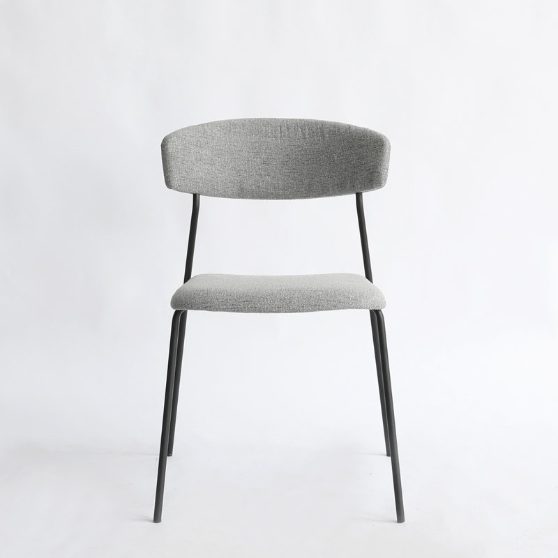 Izhak Upholstered Chair, Light Gray