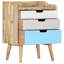 Ouellette 47cm W Solid Wood Bedside Table