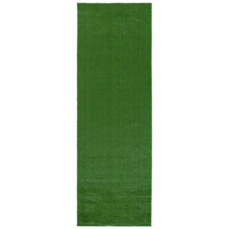 Tapis d'intérieur / extérieur de couleur unie Alime Performance, Tapis de couloir 3 pi 3 po x 10 pi