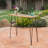DENALI INDUSTRIAL WOOD AND METAL BAR TABLE