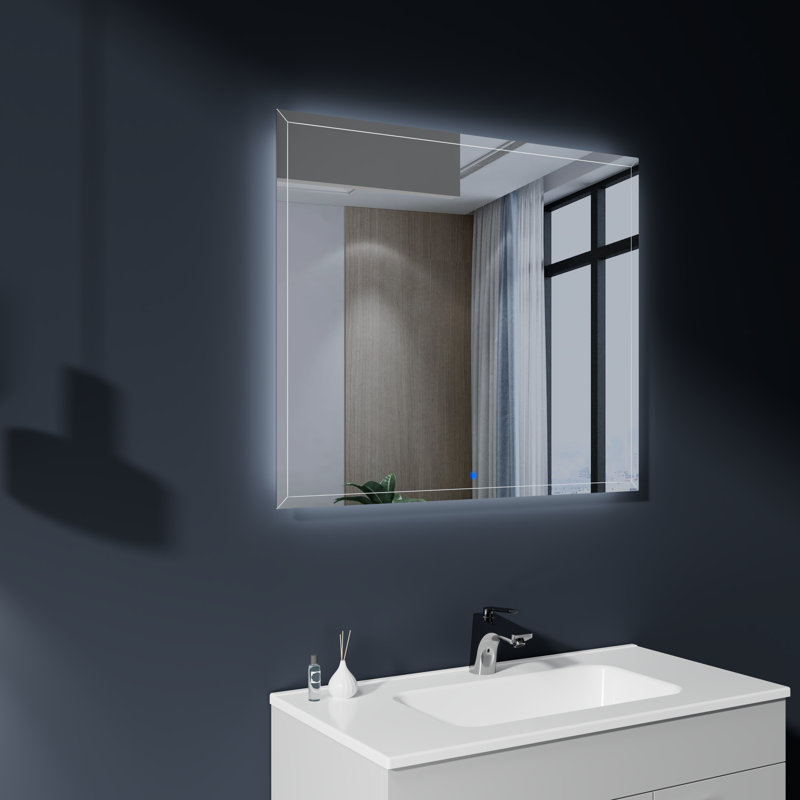  Miroir de salle de bain Angela, 30 po x 35,4 po