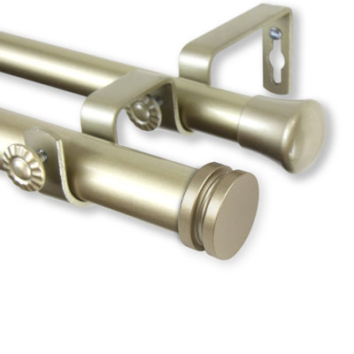 Welke Steel Adjustable Double Curtain Rod
