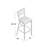2 Pack Clear Coated "X" Back Metal Restaurant Barstool-33495605-94654449-102374758