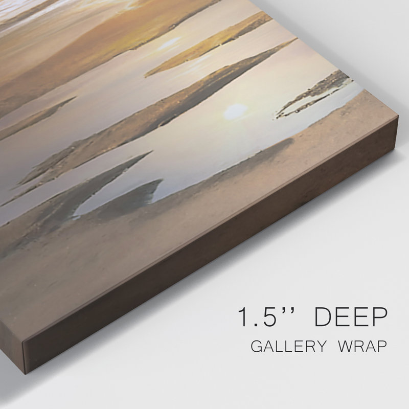 Approche du crépuscule - ensemble de 3 impressions sur toile tendue, H 36 po x l 72 po x P 1 po