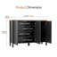 Armoire de rangement pour chaussures moderne autoportante avec tablettes réglables et grande capacité-96981292