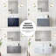 Meuble-lavabo de salle de bain 30 po X P 22 po D et 30 po Miroir à DEL-679899236-679899238
