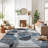 Rambo Contemporary Distressed Circle Area Rug-100078660