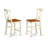 3 Piece Counter Height Dining Set for Small Spaces Contains a Round Wooden Table with Pedestal and 2 Kitchen Chairs, Buttermilk & Cherry-1579095481-1575159949-1486587510