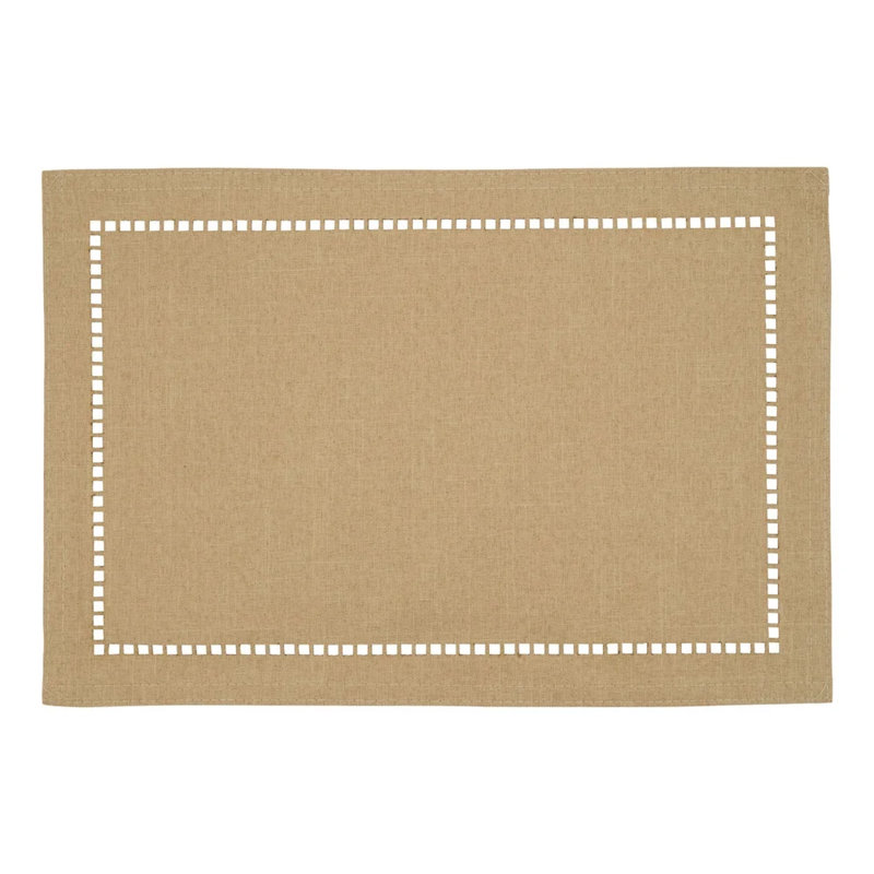 Leiker Polyester Rectangle Placemat, Natural
