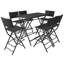 Amesville Patio Dining Set with Rectangular Table-1459303618