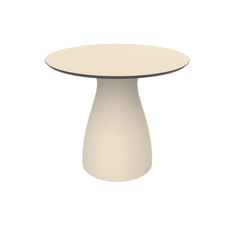 Baobab Round Accent Table, Ivory